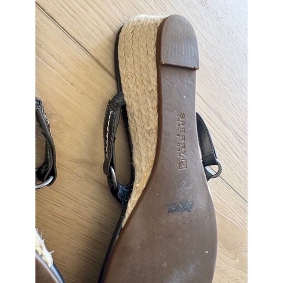 Sperry Espadrille‎ Wedge Sandals Thong Style Comfortable Summer Shoes - Picture 8 of 9